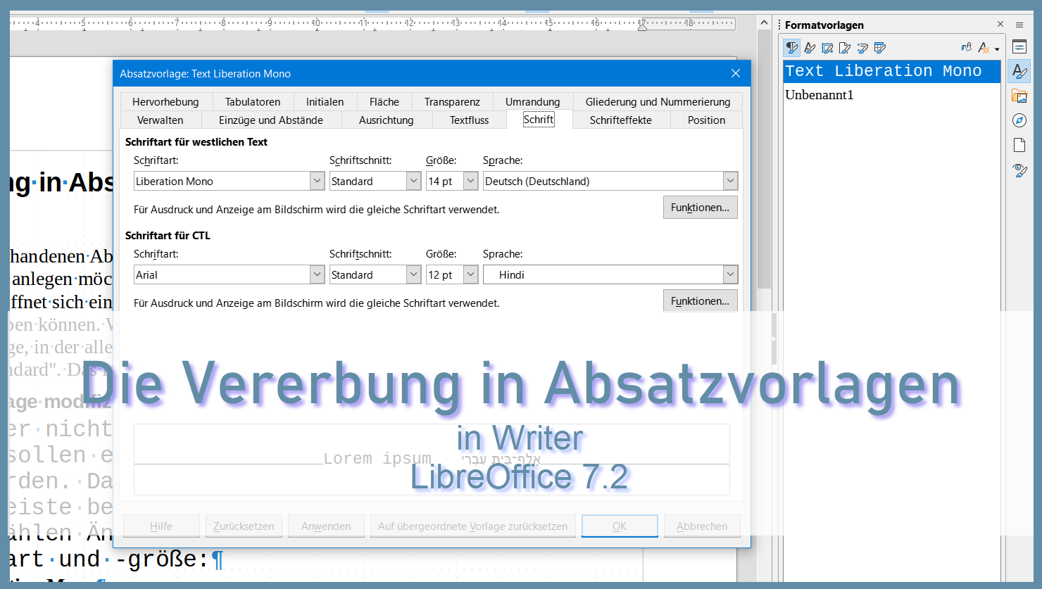 Neues Video: Die Vererbung in Absatzvorlagen