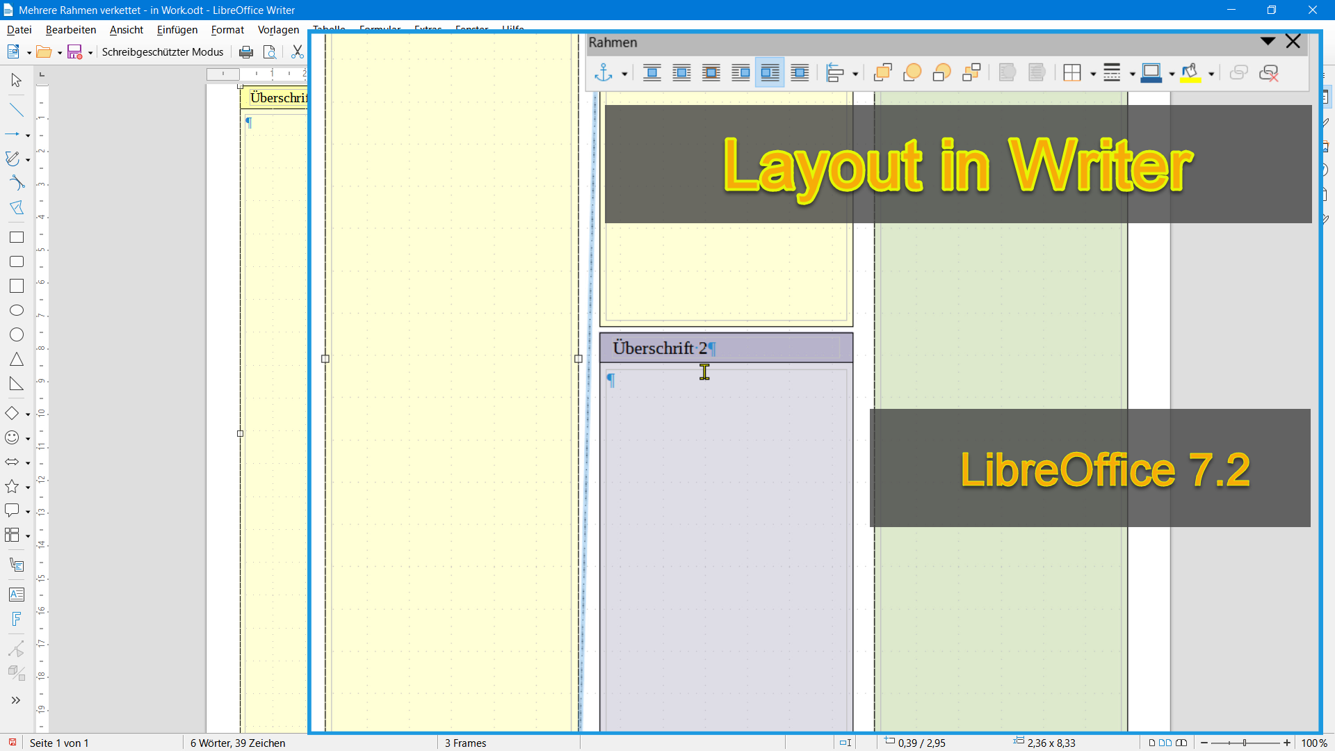 Neues Video: Layout in Writer – LibreOffice 7.2